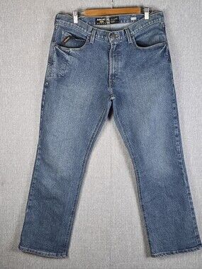 Ariat Rebar M4 Relaxed Boot Cut Jeans Mens Sz 34×32(36×32)